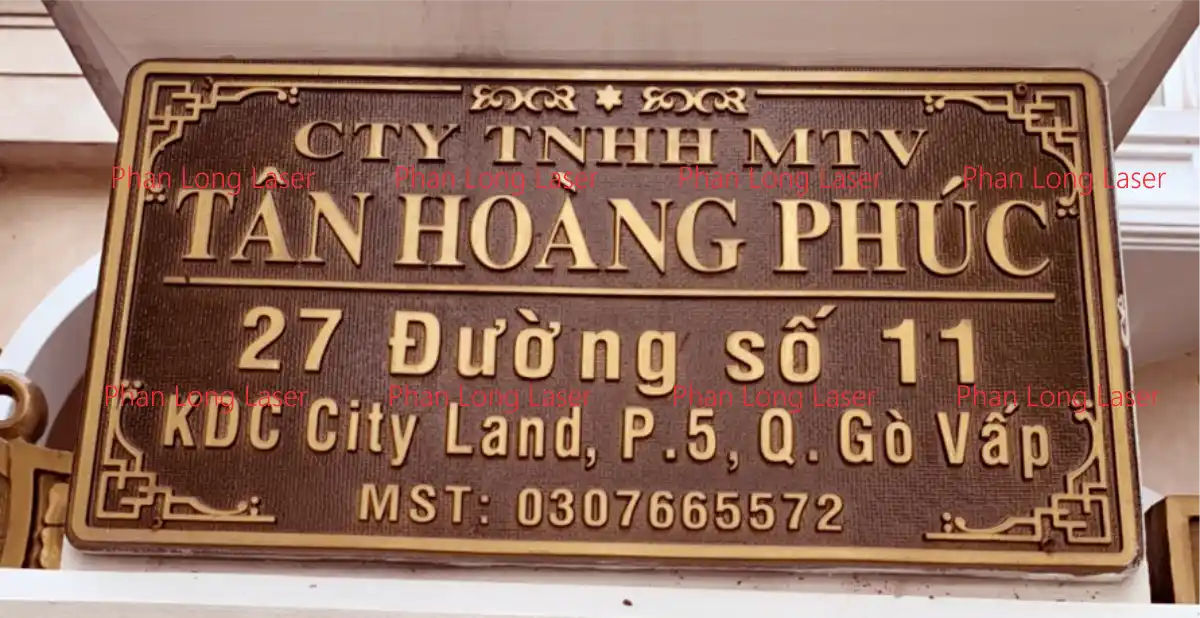 Biển bảng số nhà làm bằng kim loại đúc nguyên khối tại Gò Vấp, Thủ Đức, Tân Bình, Tân Phú, Bình Tân, Bình Thạnh, Tphcm TP Hồ Chí Minh Sài Gòn