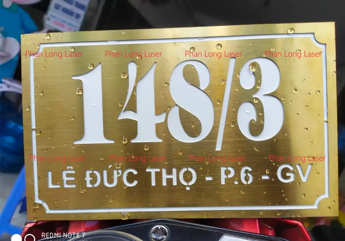 Làm biển bảng số nhà bằng chất liệu kim loại inox tại xưởng Sài Gòn, Hà Nội, Tphcm, Hải Phòng, Đà Nẵng, Cần Thơ