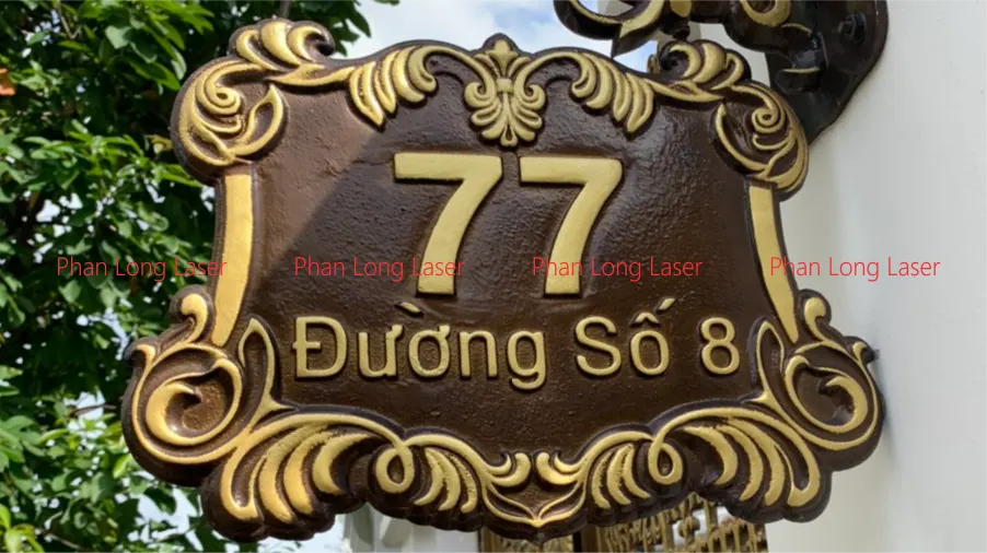 Biển bảng số nhà làm bằng kim loại nhôm đúc nguyên khối tại Gò Vấp, Tân Bình, Tân Phú, Bình Tân, Thủ Đức, Bình Thạnh TP Hồ Chí Minh