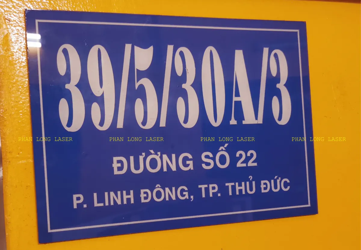 Biển bảng số nhà làm bằng nhựa mica acrylic theo yêu cầu tại Quận 2, Quận 12, Quận 10, Quận 8, Quận 6, Quận 4, Tphcm TP Hồ Chí Minh, Sài Gòn