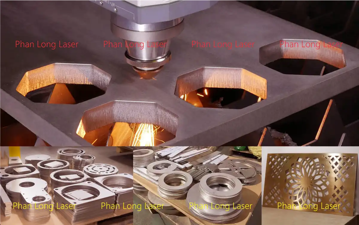 Cắt Laser trên kim loại inox đồng nhôm sắt thép theo yêu cầu tại xưởng Phan Long Việt Nam Sài Gòn Hà Nội Hải Phòng, Đà Nẵng, Cần Thơ