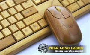 Chuột Gỗ Bàn Phím Gỗ Khắc Tên Khắc Logo Hình Ảnh bằng Laser