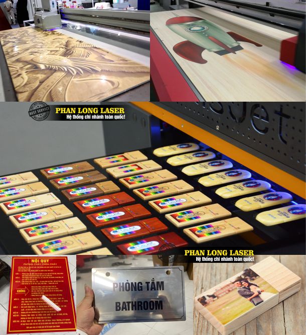 In Uv tại Xưởng Phan Long Laser ứng dụng trong trang trí kiến trúc và quảng cáo