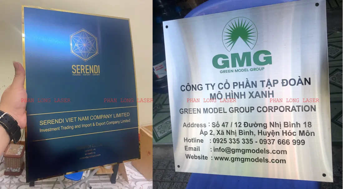 In UV lên biển bảng văn phòng làm bằng kim loại inox cực nhanh lấy liền tại TP Hồ Chí Minh, Hà Nội, Đà Nẵng, Cần Thơ, Hải Phòng