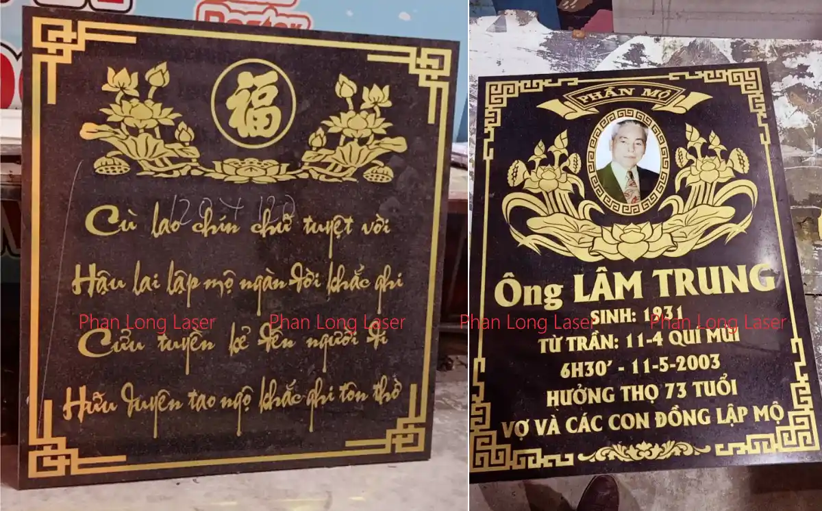 Khắc laser cnc và khắc phun cát tạo hình trên bia đá bia mộ theo yêu cầu tại Gò Vấp, Tân Phú, Tân Bình, Thủ Đức, Hóc Môn, TP Hồ Chí Minh, Sài Gòn, Tphcm