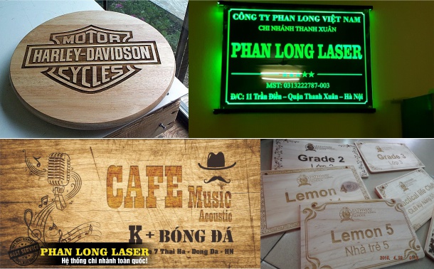 Làm biển quảng cáo bằng gỗ và mica tại Ngũ Hành Sơn, Hòa Vang, Sơn Trà Đà Nẵng