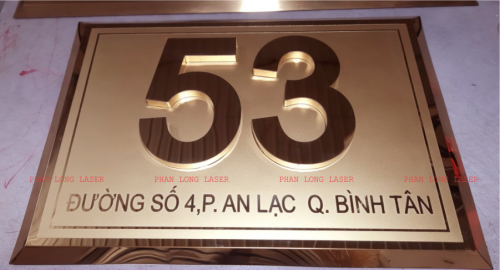 Báo Giá làm Biển Số Nhà lấy nhanh 15 phút Giá Rẻ