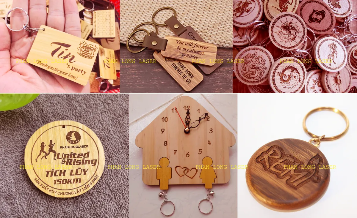 Móc khóa quà tặng quảng cáo làm bằng gỗ tại Đồ Sơn, Hồng Bàng, Hải An, Kiến An, Ngô Quyền, Hải Phòng