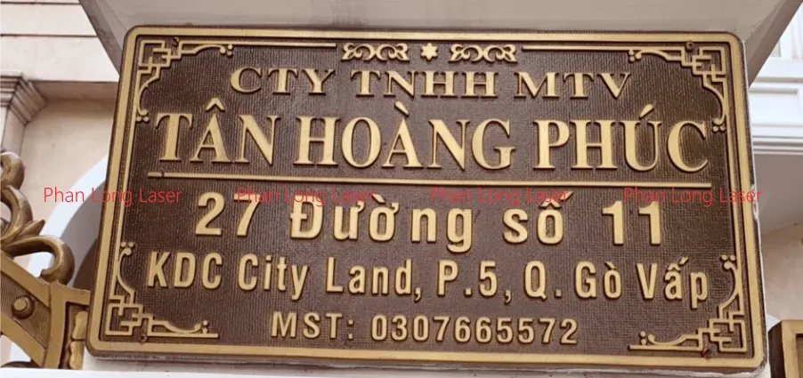 Biển số nhà làm bằng đồng đúc nguyên khối tại Quận 1, Quận 3, Quận 5, Quận 7, Quận 9, Quận 11, Sài Gòn