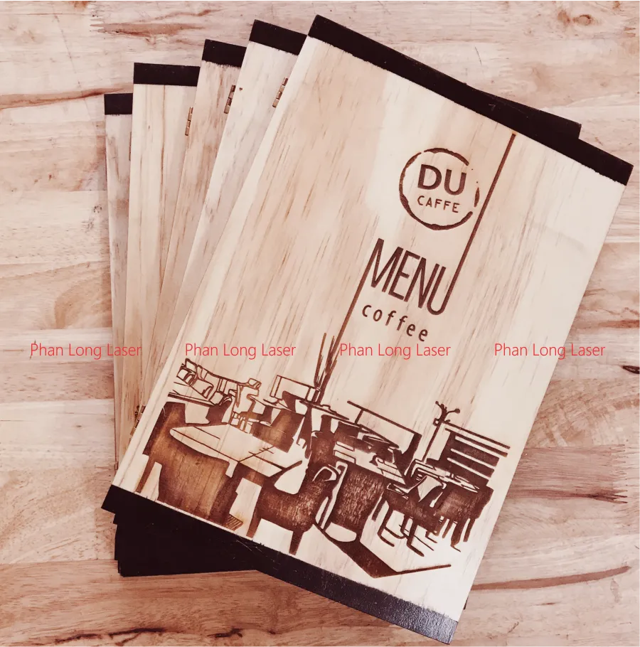 Làm menu thực đơn bằng gỗ thông dành cho quán cafe tại Sài Gòn, Hà Nội, Hải Phòng, Đà Nẵng, Cần Thơ