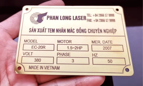 Báo Giá làm Tem Nhãn Mác Đồng  giá rẻ Lấy Liền 6 phút