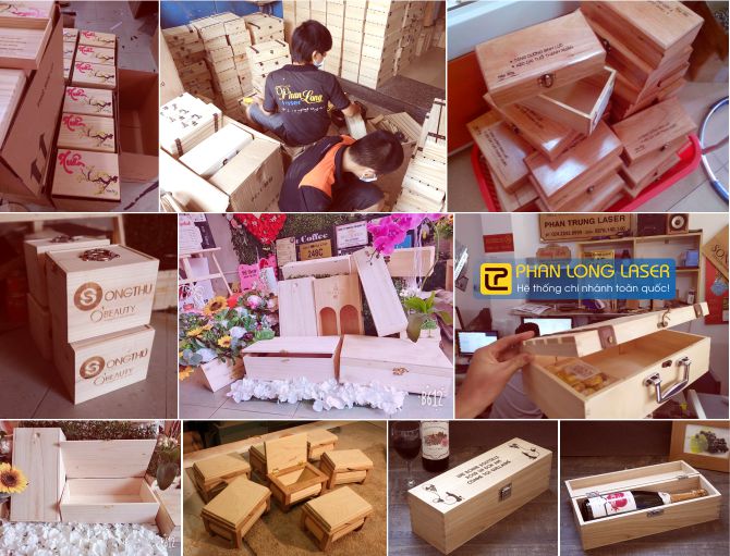 Thiết kế và sản xuất làm hộp gỗ, hộp rượu gỗ theo yêu cầu tại Long Biên, Hà Đông Hà Nội